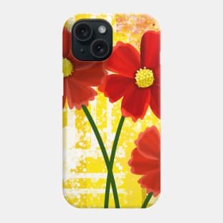 Red Flowers Phone Case