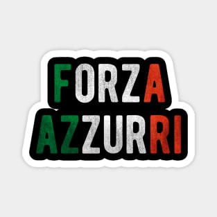 Forza Azzurri Italy Soccer Football Italia Flag Team Sports Italian Soccer Jersey Support Magnet