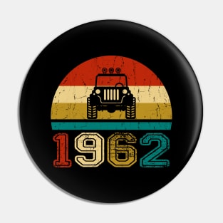 Vintage Jeep 1962 Birthday Jeep Gift Pin