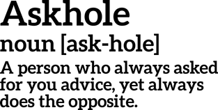 Funny Definition Askhole Magnet