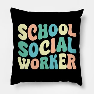 School Social Worker Pillow