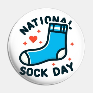 national sock day Pin