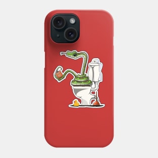 Snake on the Toilet Phone Case