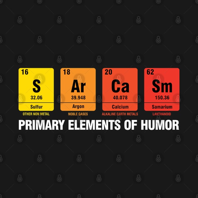 Sarcasm Humor Table Periodic Elements Mendeleev v2 by ricardotito