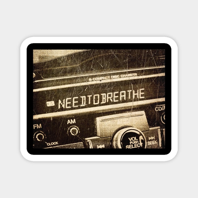 Needtobreathe vintage Magnet by skull yellow