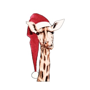 Christmas Giraffe T-Shirt