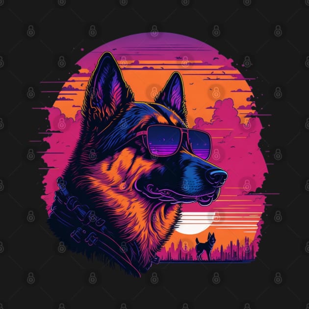 german shepherd in sunglasses by sukhendu.12