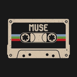 Personalized Muse Name Birthday Vintage Cassette Tape T-Shirt