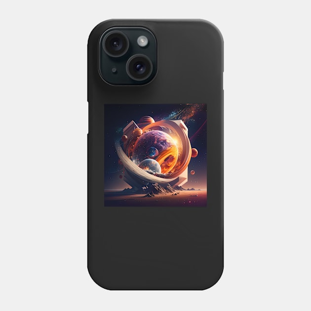 Universe Multidimensional Galaxy Phone Case by D3monic