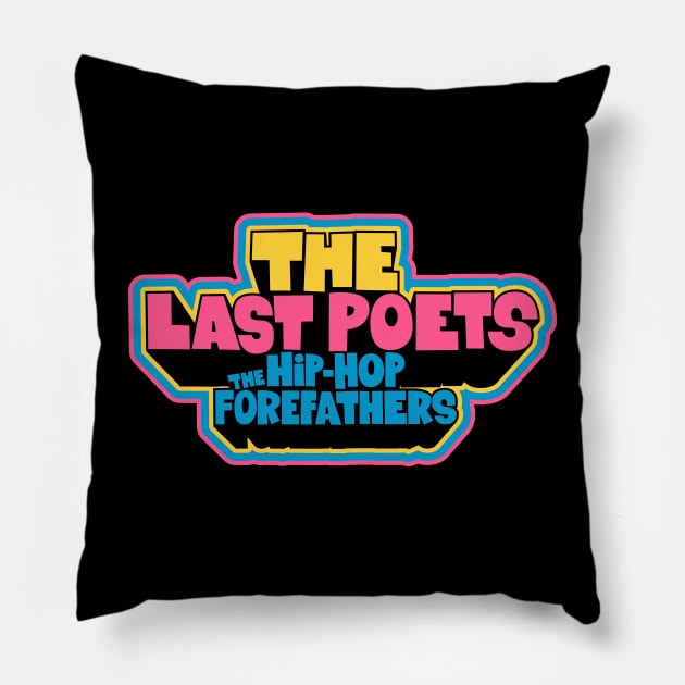 The Last Poets - Wearable Legends of Hip Hop and Black Liberation Pillow by Boogosh