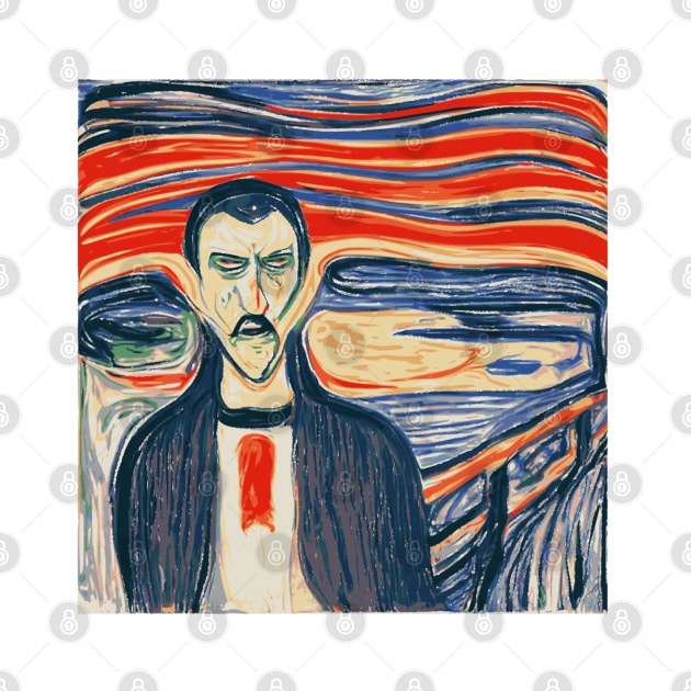 Count Dracula In The Style Of Edvard Munch. by OriginalDarkPoetry