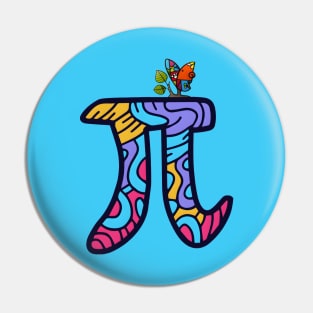 Happy Pi Day - Pi Symbol Vector Art Pin