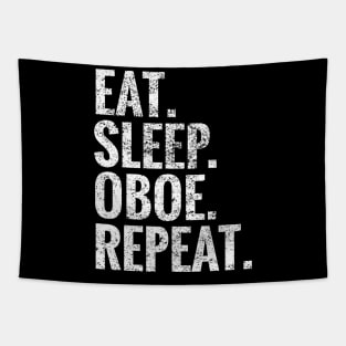 Eat Sleep Oboe Repeat Tapestry