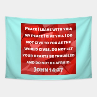 Bible Verse John 14:27 Tapestry