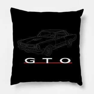1965 Pontiac GTO - 3/4 View Pillow
