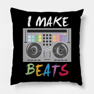 DJ Music Producer Audio - I make beats - Disco EDM Pillow