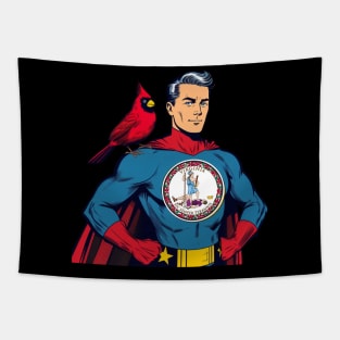 Richmond Virginia 1960s Comic Book Superhero RVA Tapestry