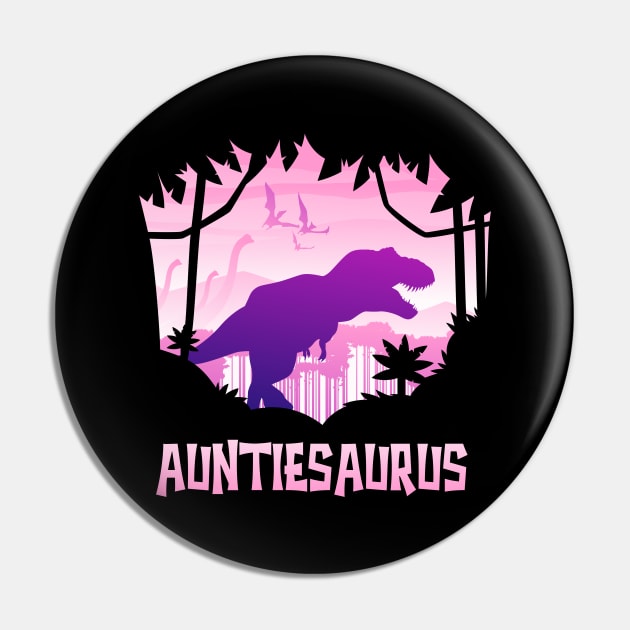 Auntiesaurus T-Rex Auntie Saurus Matching Dinosaur Pin by PinkyTree
