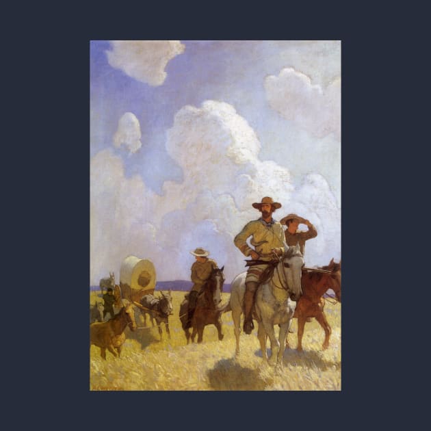 The Parkman Outfit. Henry Chatillon, Guide and Hunter by NC Wyeth by MasterpieceCafe