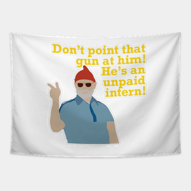 Steve Zissou, Unpaid Intern Tapestry by Ghastlyguy