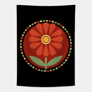 Sunny Retro Daisy Tapestry