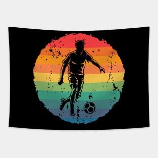 Retro Vintage Soccer Player Soccer Lovers Football Fans Gift Tapestry