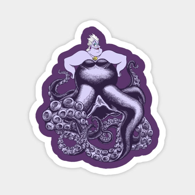 Poor Unfortunate Sea Witch Magnet by ArtistJerryBennett