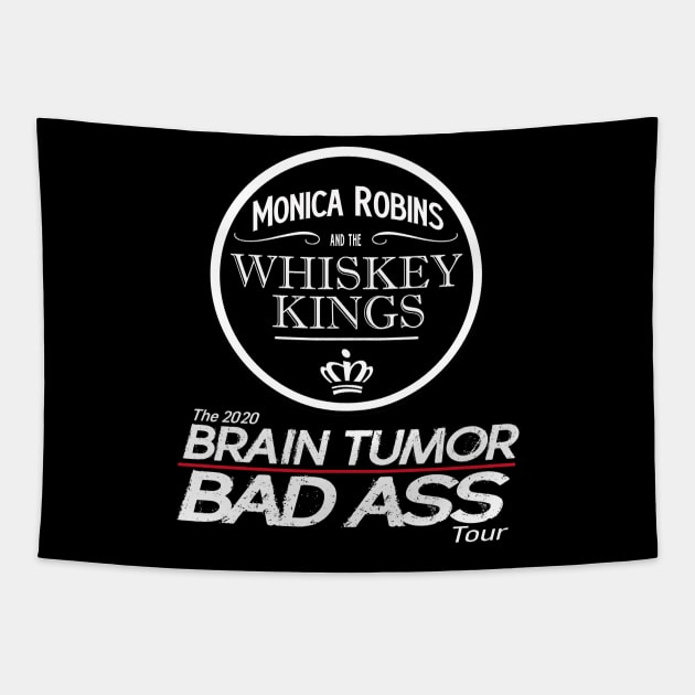 Whiskey Kings Brain Tumor Bad Ass Tour (Back) Tapestry by WhiskeyWear