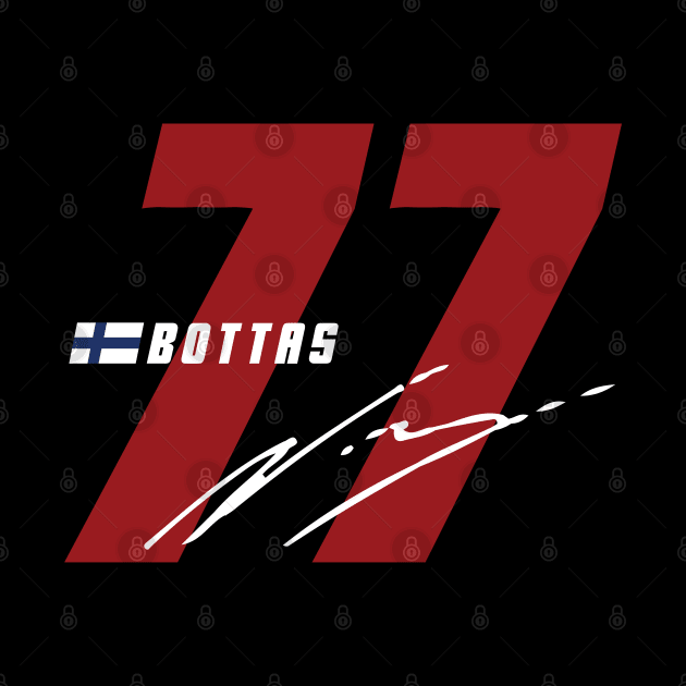 Valteri Bottas 77 Signature Number by petrolhead