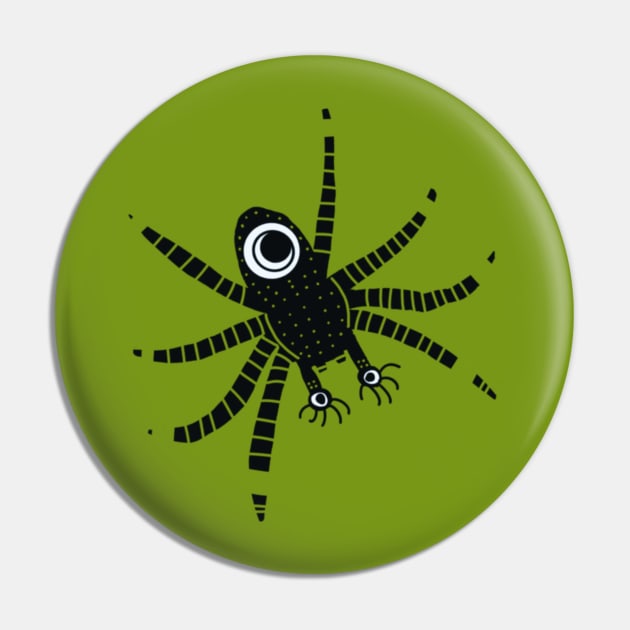 Halloween spider green Pin by bruxamagica