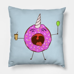 Funny cute Kawaii Donut Unicorn Pillow