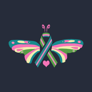 Metastatic Breast Cancer Butterfly T-Shirt