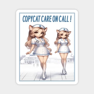 Copycat Care on Call, Feline Nurse Duo Magnet