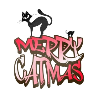 Merry Catmas - Street Art T-Shirt
