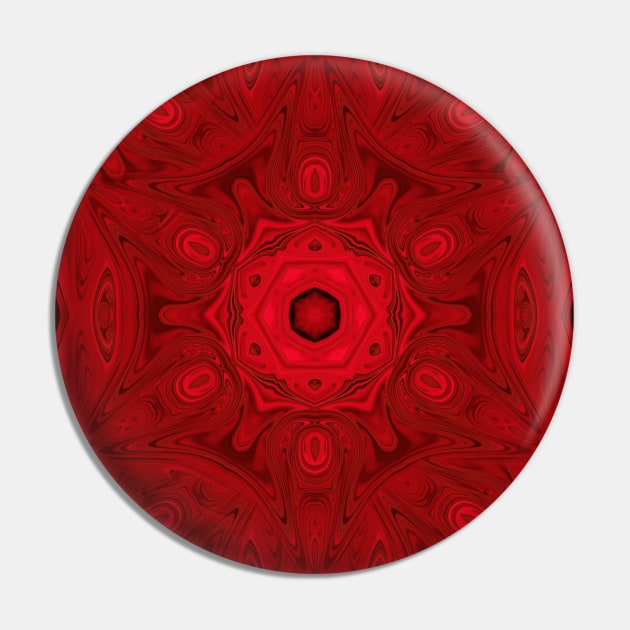 Bold red sacred kaleidoscope Pin by hereswendy