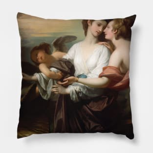 Helen Brought to Paris by Benjamin West Pillow