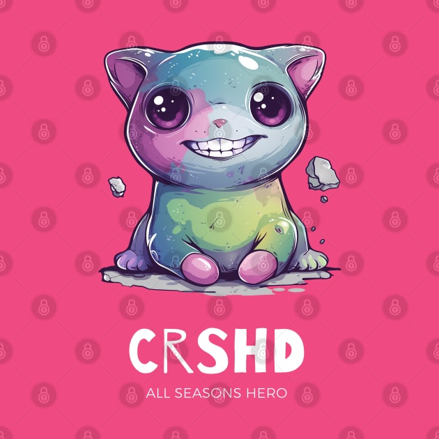 Funny outfit for the stressed, stubborn, cat, gift "CRSHD" by Adam Brooq