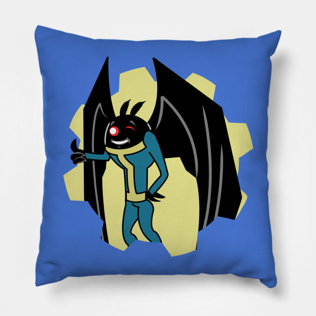 Radiation Suit Mothman - Mothman - Pillow | TeePublic