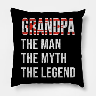 Grand Father Turkish Cypriot Grandpa The Man The Myth The Legend - Gift for Turkish Cypriot Dad With Roots From  Northen Cyprus Pillow