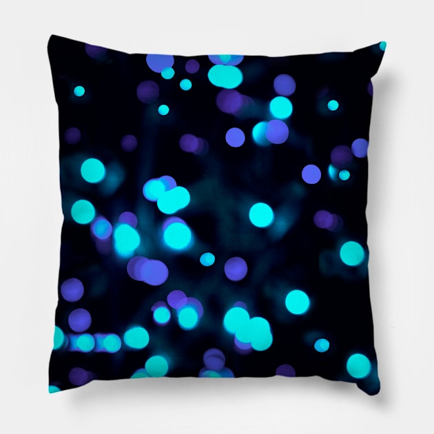 Unfocused blue Pillow by helengarvey