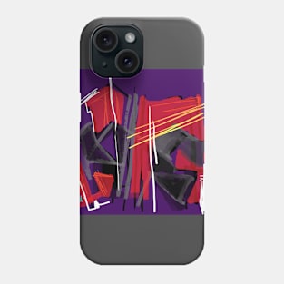 Purple Red abstract Phone Case