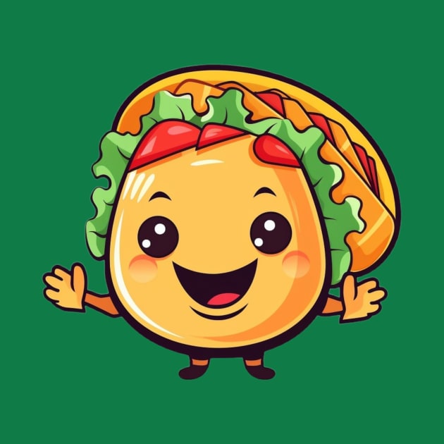 kawaii Taco  T-Shirt cute potatofood funny by nonagobich