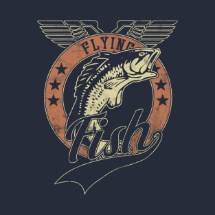 Flying Vintage Fish T-Shirt