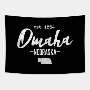 Omaha Nebraska Midwest City State Vintage Tapestry