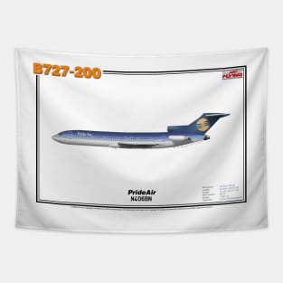 Boeing B727-200 - PrideAir (Art Print) Tapestry