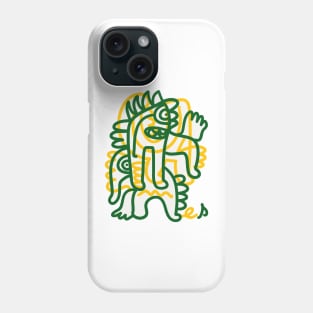 Green Yellow Reggae Graffiti Creature Phone Case