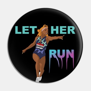 Sha'Carri Richardson Let Her Run! Pin