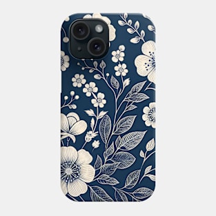 White Flowers Phone Case