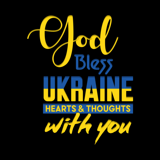 Ukraine Flag, God Bless Ukraine by alzo