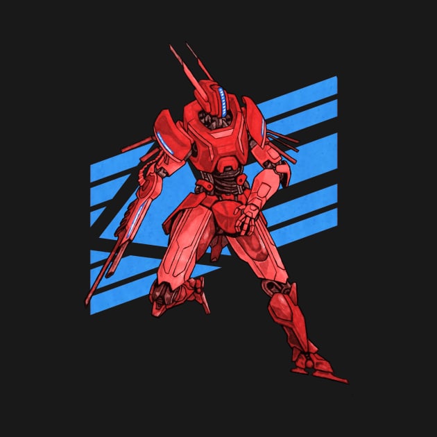 Jackrabbot Red Blue by LuigiPunch